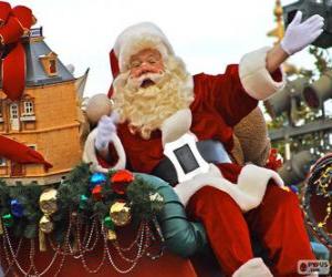 Puzzle Άγιος Βασίλης ανεμίζουν από το μαγικό έλκηθρο φο&amp;#